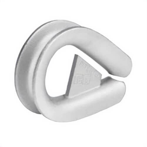 Crosby® 1036862 G-414SL Extra Heavy Duty Thimble, 1-1/2 in Wire Rope dia, Hot Dipped Galvanized, for use with: Wire Rope