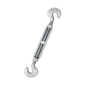 Crosby® 1030271 HG-223 Turnbuckle, Hook/Hook, 7/8 in Thread, 4000 lb Working, 12 in Take Up, 26.26 in L Close, Steel