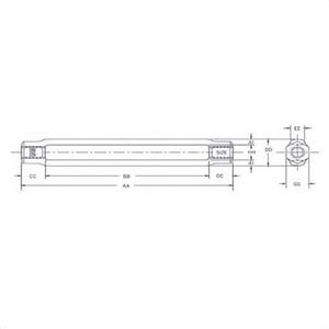 Crosby® 1034437 HG-2510 Turnbuckle Body, 1-1/2 in Thread dia, 21400 lb Working, 12 in Take Up, Steel, Hot Dipped Galvanized