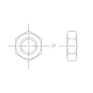 Crosby® HG-4060 and HG-4061 Series Lock Nut, Galvanized Steel, Various Thread Diameters and Directions