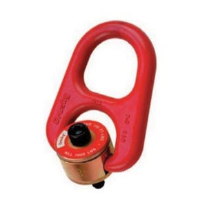 Crosby® 1068389 Swivel Hoist Ring, Heavy Lift, Series: HR-1000M, 11000 kg at 5:1 Design Factor Load, 180° Pivot, 360° Swivel