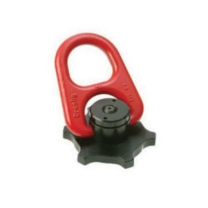 Crosby® 1017907 Trench Cover Hoist Ring, Series: HR-500, 5000 lb, 180° Pivot Angle, 360° Swivel, 3/4 in Bail dia, 1-3-1/2, 5-1/2 in W