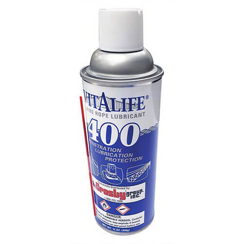 Crosby® 1038955 Vitalife® 400 Wire Rope Lubricant, 5 gal Drum, Liquid, Reduces Friction Extending Longevity, Non-Tacky