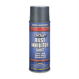 Crown® by Aervoe® 6007 Rust Inhibitor, 16 oz Aerosol Can, Light Amber, Lanolin, 0.67 Specific Gravity, 0.9 VOC