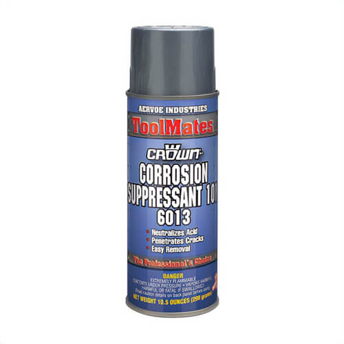 Crown® by Aervoe® 6013 Corrosion Suppressant, Series 101, 16 oz Aerosol Can, 10.5 oz Net Weight, Dark Amber, 0.7 Specific Gravity