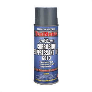 Crown® by Aervoe® 6013 Corrosion Suppressant, Series 101, 16 oz Aerosol Can, 10.5 oz Net Weight, Dark Amber, 0.7 Specific Gravity