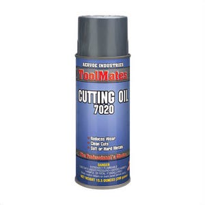 Crown® by Aervoe® 7020 Solvent Based Cutting Oil, 16 oz Aerosol Can, Light Brown, Mild