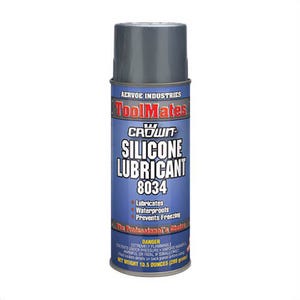 Crown® by Aervoe® 8034 General Purpose Silicone Lubricant, 16 oz Aerosol Can, Clear Glass, 40 to 110°F, 0.66 Specific Gravity