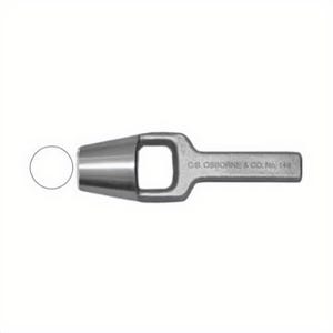 C.S. Osborne 149 3/8 Arch Punch, 3/8 in Round, Carbon Steel