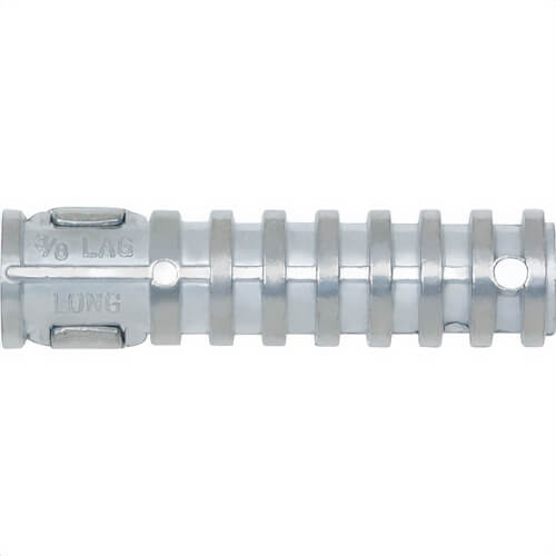 DeWALT® 01155-PWR Long Lag Shield, 3/8 in, 2-1/2 in OAL, Zamac Alloy