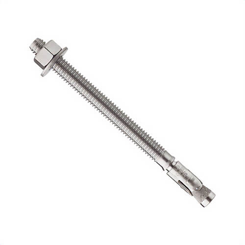 DeWALT® 7324SD4-PWR Power-Stud® SD4 Wedge Expansion Anchor, 1/2 in dia, 5-1/2 in OAL, 3-3/4 in L Thread, 304 Stainless Steel