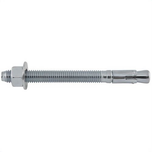 DeWALT® 7424SD1-PWR SD1 Expansion Wedge Anchor, 1/2 in dia, 5-1/2 in OAL, 3-3/4 in L Thread, Carbon Steel, Zinc Plated