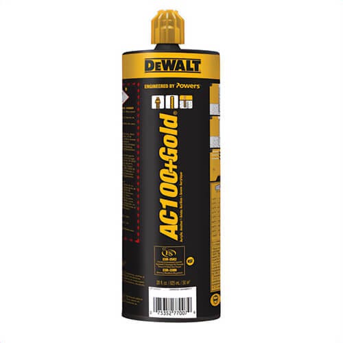 DeWALT® 8478SD-PWR The AC100+ Gold® Quik-Shot Adhesive Anchoring System, 9.5 fl-oz Cartridge