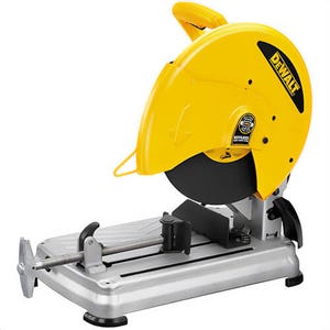 DeWALT® D28715 Benchtop/Stand Heavy Duty Chop Saw, 14 in Blade, 5 in Round, 4-1/2 x 6-1/2 in Rectangular Cutting