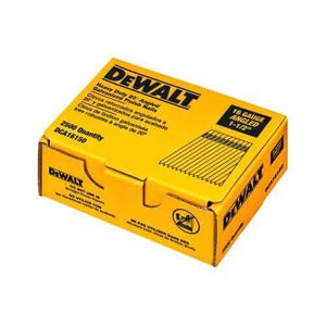 DeWALT® DCA16150 20° Angled Heavy Duty Finish Nail, 1-1/2 in L, Galvanized, Stamped Steel, Chisel Point