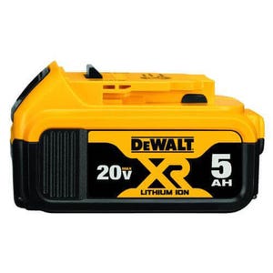 DeWALT® 20V MAX* XR DCB205 Premium Rechargeable Cordless Battery Pack, 5 Ah Li-Ion Battery, Use with DeWALT® 20 V Power Tools