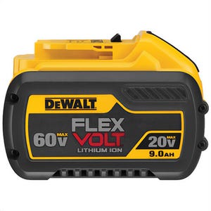 DeWALT® DCB609 FlexVolt® Premium Battery Pack, 9 Ah Lithium-Ion Battery, 20/60 VDC Charge, for use with Max* 20/60/120 VDC