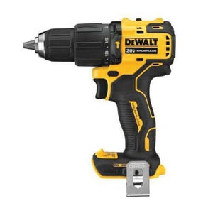 DeWALT® 20V MAX* DCD709B Atomic Brushless Compact Cordless Hammer Drill/Driver, 1/2 in Keyless Chuck, 20 VDC, 0 to 450 rpm, 0 to 1650 rpm No-Load