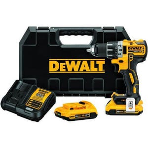 DeWALT® 20V MAX* Matrix™ DCD791D2 XR® Compact Lightweight Cordless Drill/Driver Kit, 1/2 in Chuck, 20 VDC, 6.9 in OAL