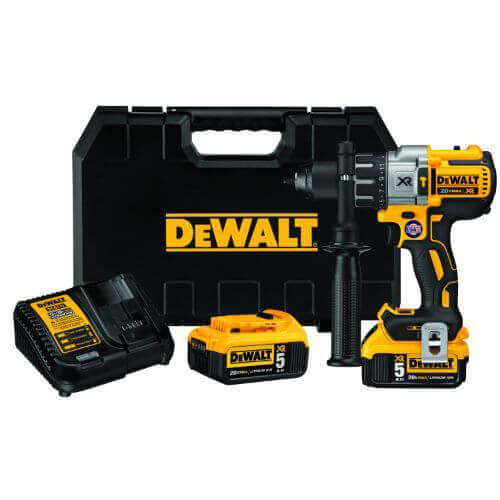 DeWALT® 20V MAX* DCD996P2 XR™ Brushless Cordless Hammer Drill Kit, 1/2 in Metal Ratcheting Chuck, Li-Ion Battery
