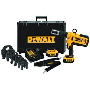 DeWALT® DCE200M2K 20V MAX* Cordless Press Tool Kit, 4 in Capacity, 4 ton, 20 V, Lithium-Ion Battery, LED