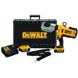 DeWALT® DCE300M2 U-Type Die Cable Crimping Tool Kit, 750 kcmil Cu/Al Crimping, 12 ton Crimping, 20 VDC, Lithium-Ion Battery