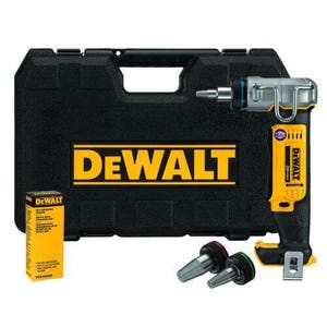 DeWALT® DCE400B Type A PEX Expander Kit, 3/8 to 1 in Tubing, 20 VDC, Lithium-Ion Battery