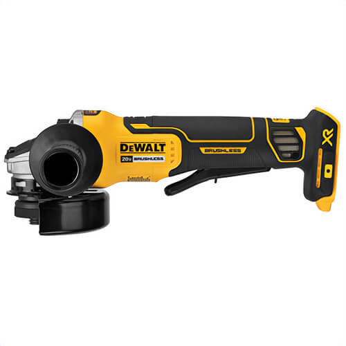 DeWALT® DCG413B Small Cordless Angle Grinder, 4-1/2 in dia Wheel, 5/8-11 Arbor/Shank, 20 VDC, Lithium-Ion Battery, Paddle Switch