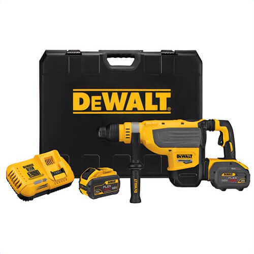 DeWALT® DCH733X2 Brushless Cordless Combination Rotary Hammer Kit, 1-7/8 in SDS Max®/Keyless Chuck, 60 VDC