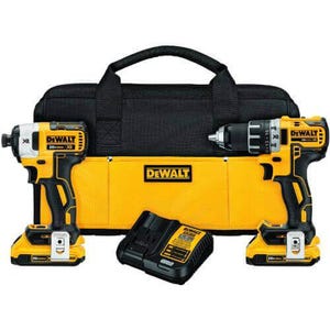 DeWALT® 20V MAX* Matrix™ XR™ DCK283D2 2-Tool Compact Cordless Combination Kit, Tools: Drill Driver, Impact Driver, 20 V
