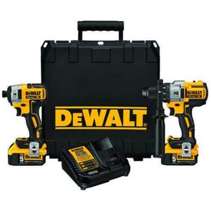 DeWALT® 20V MAX* Matrix™ DCK299P2 2-Tool Brushless Premium Cordless Hammer Drill and Impact Driver Kit, Tools: Hammer Drill/Driver