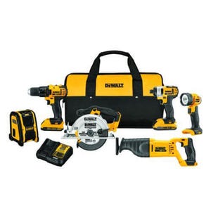 DeWALT® 20V MAX* MATRIX™ DCK620D2 6-Tool Cordless Combination Kit, Tools: Circular Saw, Reciprocating Saw, Flashlight, Drill/Driver, Impact Driver