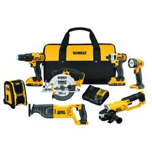 DeWALT® 20V MAX* MATRIX™ DCK720D2 7-Tool Cordless Combination Kit, Tools: Drill, Impact Driver, Circular Saw, Reciprocating Saw, Grinder, Worklight