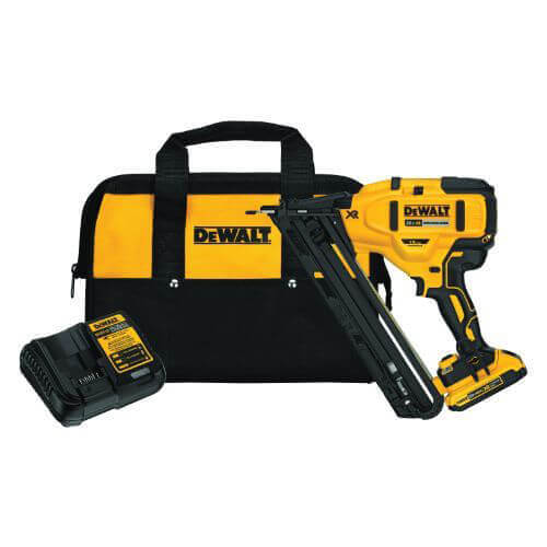 DeWALT® 20V MAX* MATRIX™ DCN650D1 Angled Finish Cordless Nailer Kit, 1-1/4 to2-1/2 in Fastener, For Fastener Type: 15 ga Angled Finish Nails DA Style