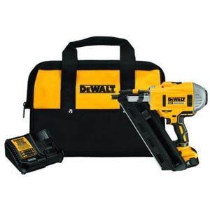 DeWALT® DCN692M1 XR™ High Performance Cordless Framing Nailer Kit, 2 to 3-1/2 in Fastener, 55 Nails Magazine, 16 in OAL, Battery