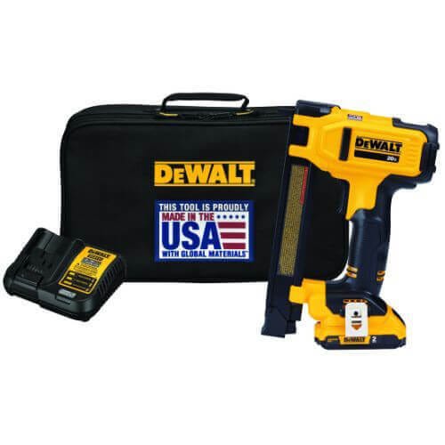 DeWALT® DCN701D1 Cordless Electrical Wire Stapler Kit, 3/4 in Crown, 35 Staple, For Insulated Fastener Type, 20V Li-Ion Battery