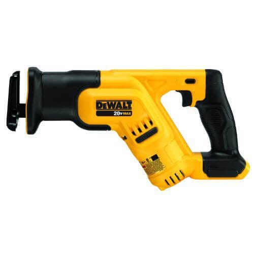 DeWALT® DCS387B Max® High Performance Cordless Reciprocating Saw, 1-1/8 in L Stroke, 0 to 2900 spm, Linear Cut, 20 VDC, 14-1/2 in OAL