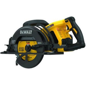 DeWALT® 60V MAX* FlexVolt® DCS577B Worm Drive Cordless Circular Saw, 7-1/4 in Blade, 5/8 in Arbor/Shank, 60 VDC, 1-7/8 in at 45°