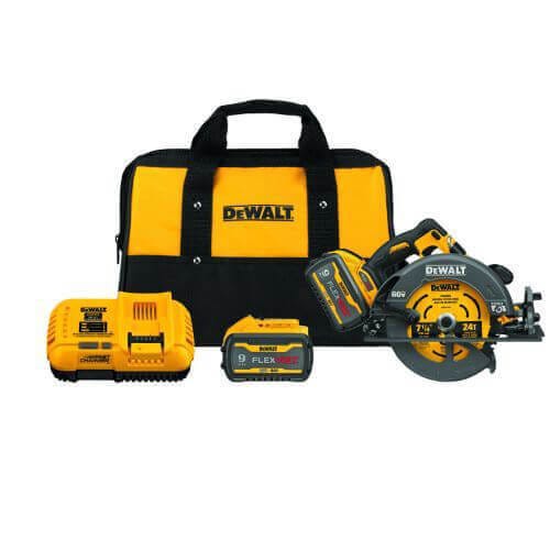 DeWALT® DCS578X2 Brushless Cordless Circular Saw with Brake Kit, 7-1/4 in Blade, 5/8 in Arbor/Shank, 60 VDC, 2 in, 2-9/16 in D Cutting