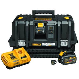 DeWALT® DCV585T2 Dust Extractor Kit, 2 gal, 60 VDC, FlexVolt® 20V/60V MAX* Lithium-Ion Battery, Plastic Housing