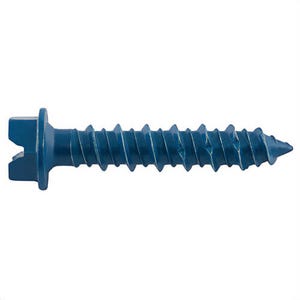 DeWALT® DFM12720 UltraCon®+ Screw Anchor, 1/4 in dia, 1-1/4 in OAL, Hex Head Drive, Carbon Steel