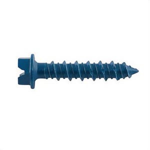 DeWALT® DFM12728 UltraCon®+ Screw Anchor, 1/4 in dia, 3-1/4 in OAL, Hex Head Drive, Carbon Steel