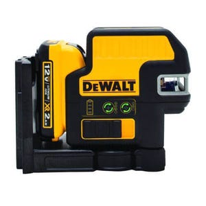 DeWALT® DW0825LG 12V MAX* Automatic Self-Leveling Horizontal/Vertical Projection Cross Line Laser, 165 ft Measuring