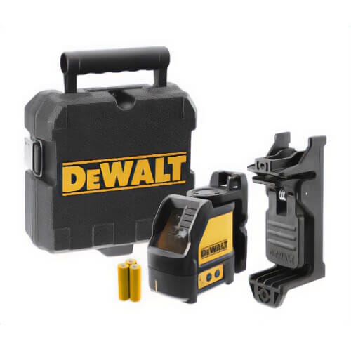 DeWALT® DW088K Self-Leveling Line Laser, +/-0.3 mm/m Accuracy, +/-4° Auto Leveling, 2 Beams