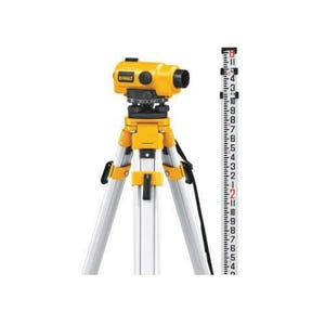 DeWALT® DW096PK Continuous Drive Auto Level Package, 300 ft, Magnification 26X, +/-1/32 in Accuracy, 360° Horizontal