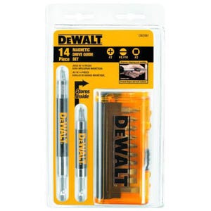 DeWALT® DW2097CS Magnetic Drive Guide Set, 14 pc, Low Carbon Steel