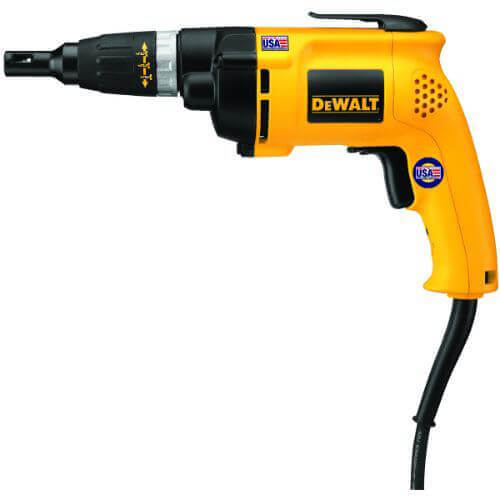 DeWALT® DW257 All Purpose Heavy Duty Deck/Drywall Screw gun, 1/4 in Chuck, 132 in-lb Torque, 120V AC, 12-3/8 in OAL