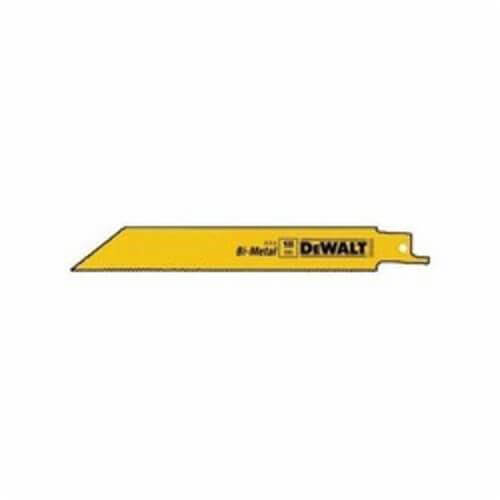DeWALT® DW4811B25 Straight Back Reciprocating Saw Blade, 6 in L x 3/4 in W, 18, Bi-Metal Body