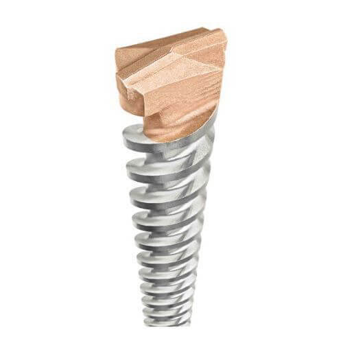 DeWALT® Guaranteed Tough® DW5710 2-Cutter Masonry Drill Bit, 5/8 in Drill Bit, 3/4 in Spline Shank, 11 in D Cutting, 16 in OAL