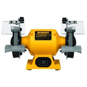 DeWALT® DW756 Heavy Duty Bench Grinder, 6 in dia x 3/4 in W Wheel, 1/2 in, 3450 RPM, 5/8 hp